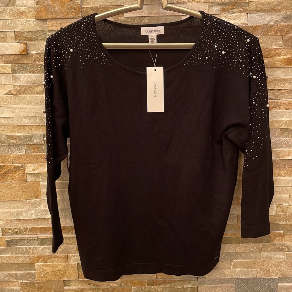 Calvin Klein long sleeve black sweater
